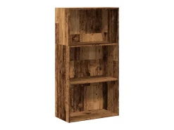 Estantería madera de ingeniería color envejecido 60x30x114 cm