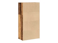 Estantería madera de ingeniería color envejecido 60x30x114 cm