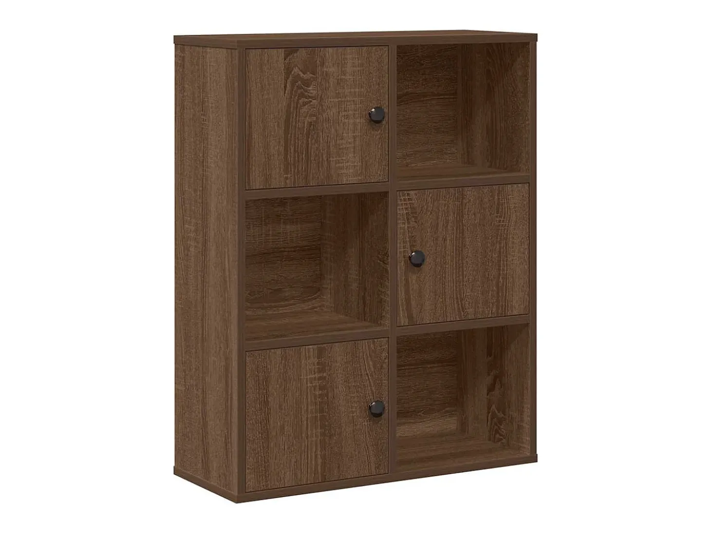 Estantería madera de ingeniería marrón roble 60x24x76,5 cm
