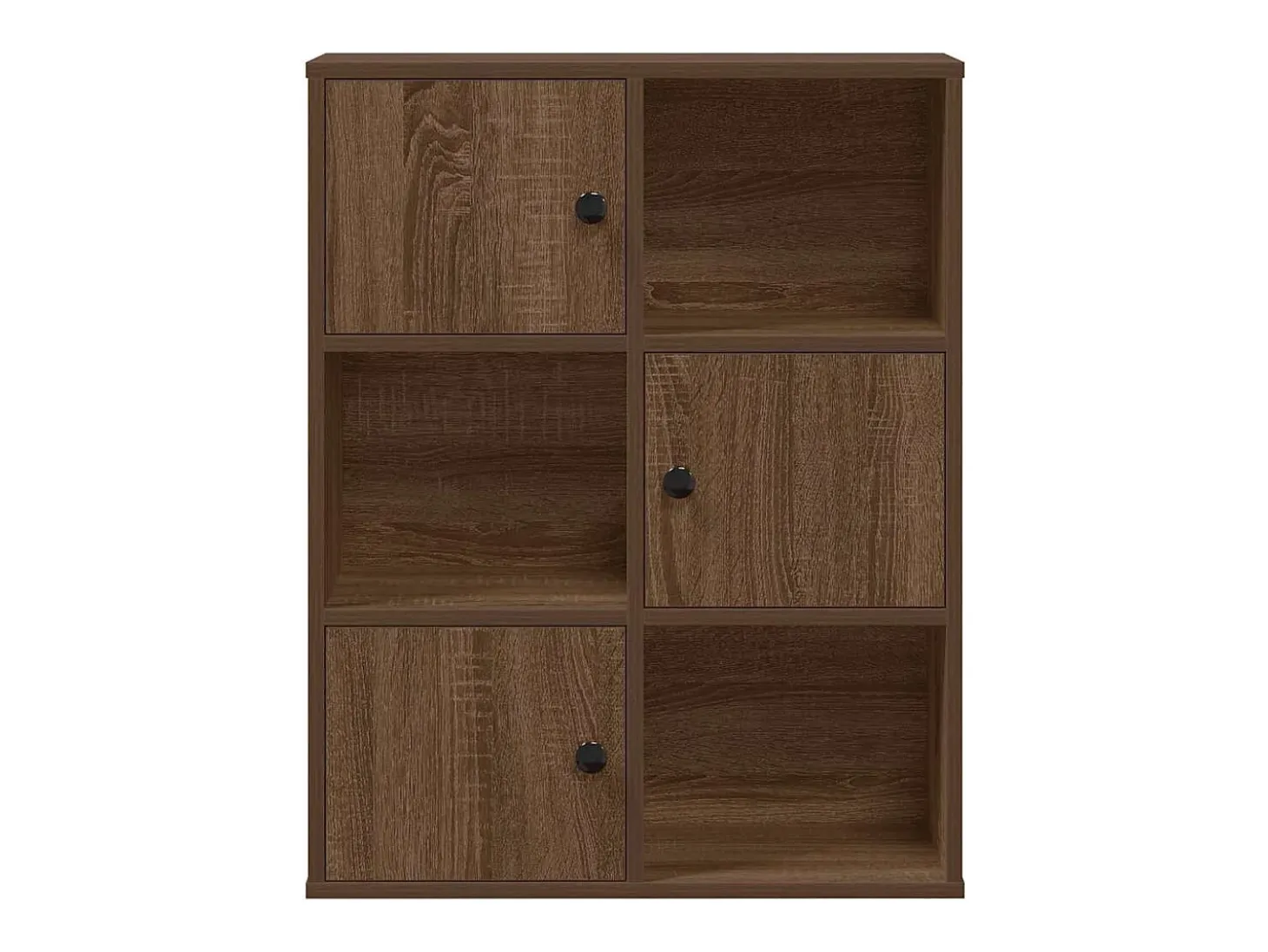 Estantería madera de ingeniería marrón roble 60x24x76,5 cm