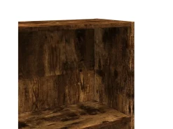 Estantería madera de ingeniería roble ahumado 80x24x176 cm