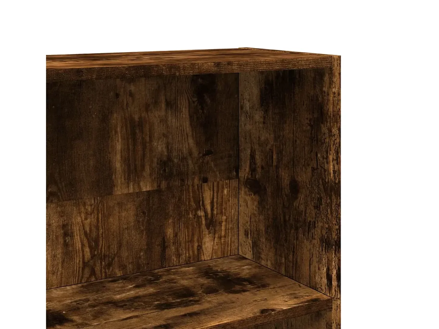 Estantería madera de ingeniería roble ahumado 80x24x176 cm
