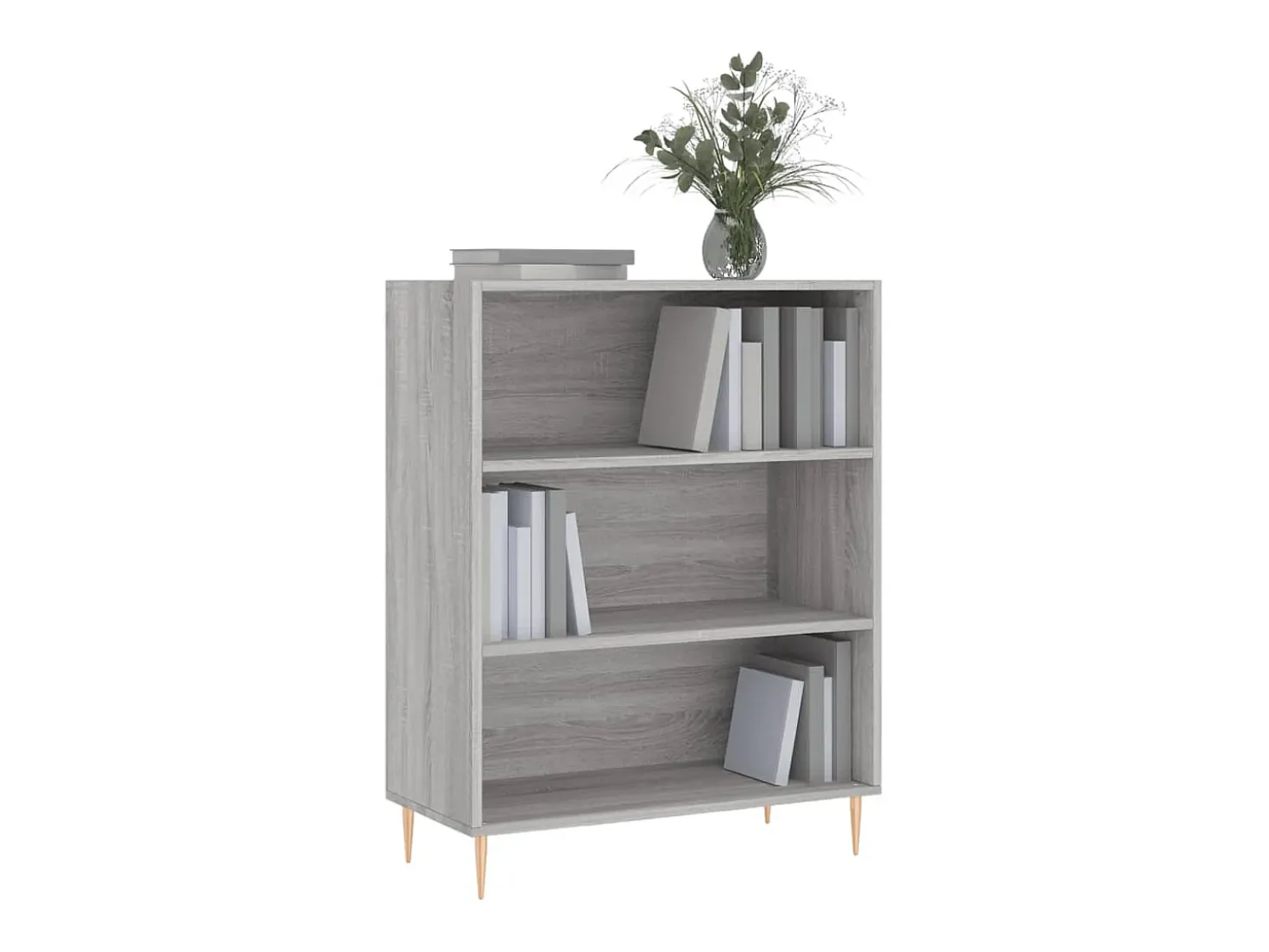 Estantería madera de ingeniería gris Sonoma 69,5x32,5x90 cm