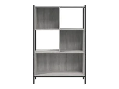 Estantería madera de ingeniería gris Sonoma 72x28x109 cm