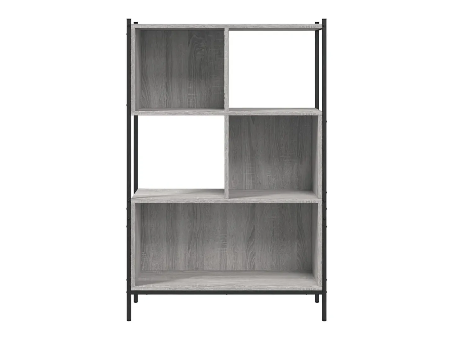 Estantería madera de ingeniería gris Sonoma 72x28x109 cm