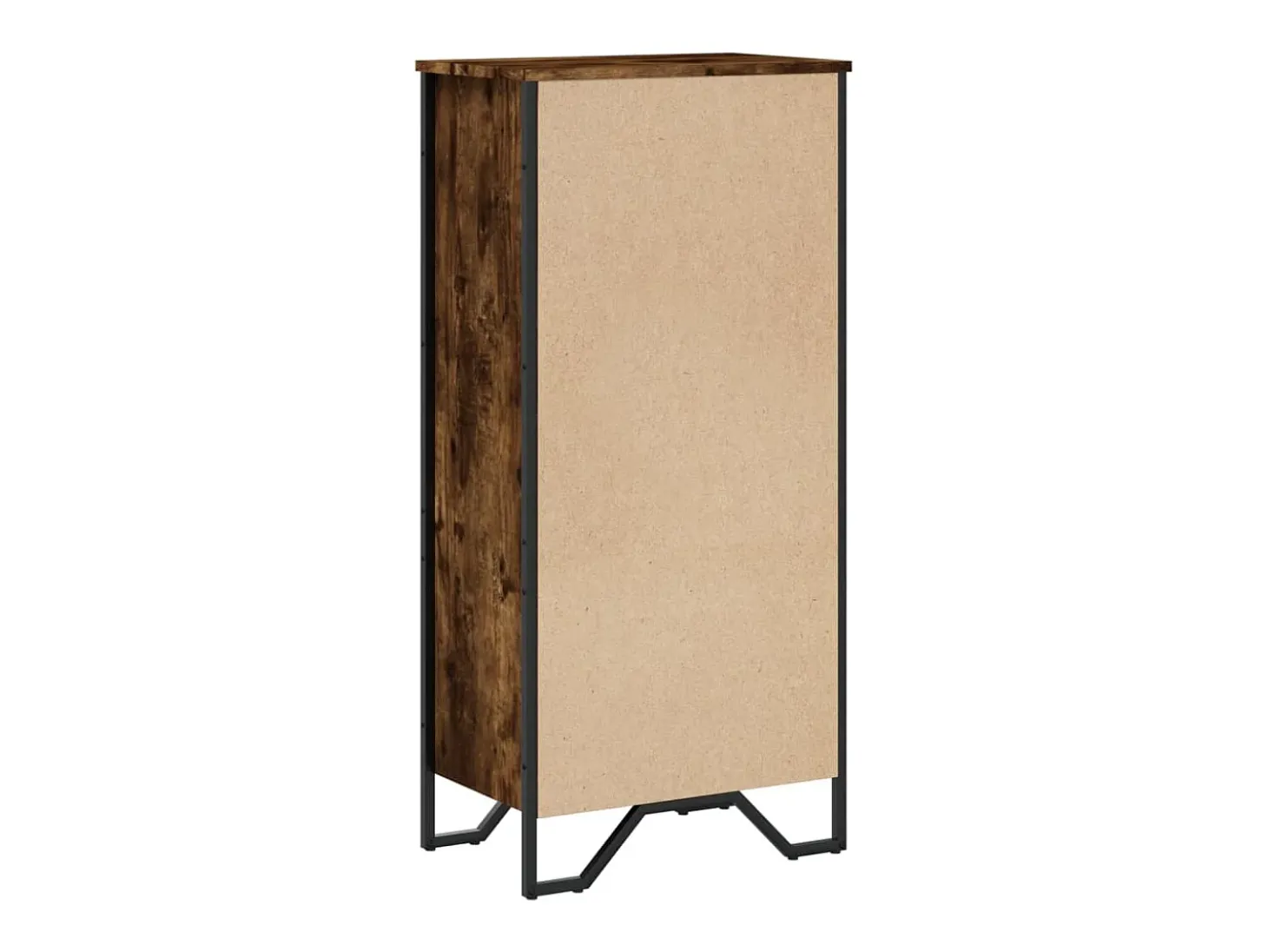 Estantería madera de ingeniería roble ahumado 50x31x106 cm