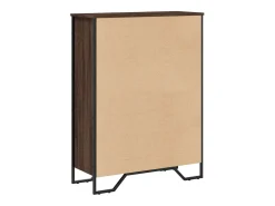 Estantería madera de ingeniería marrón roble 80x31x106 cm