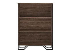 Estantería madera de ingeniería marrón roble 80x31x106 cm