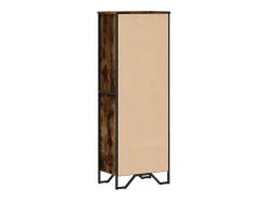 Estantería madera de ingeniería roble ahumado 50x31x137,5 cm