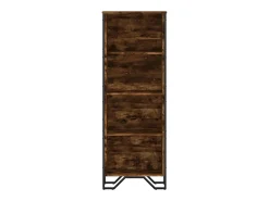 Estantería madera de ingeniería roble ahumado 50x31x137,5 cm