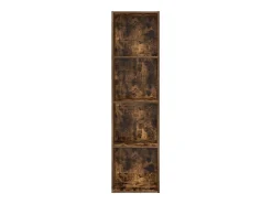 Estantería madera de ingeniería roble ahumado 40x30x152 cm