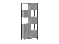 Estantería madera de ingeniería gris Sonoma 72x28x172 cm