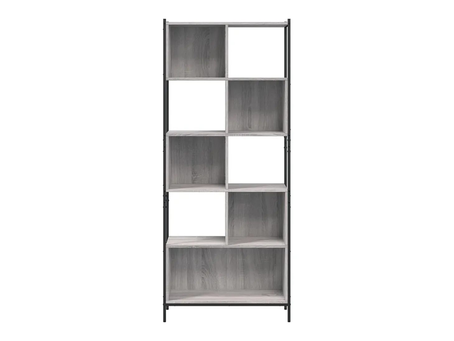 Estantería madera de ingeniería gris Sonoma 72x28x172 cm