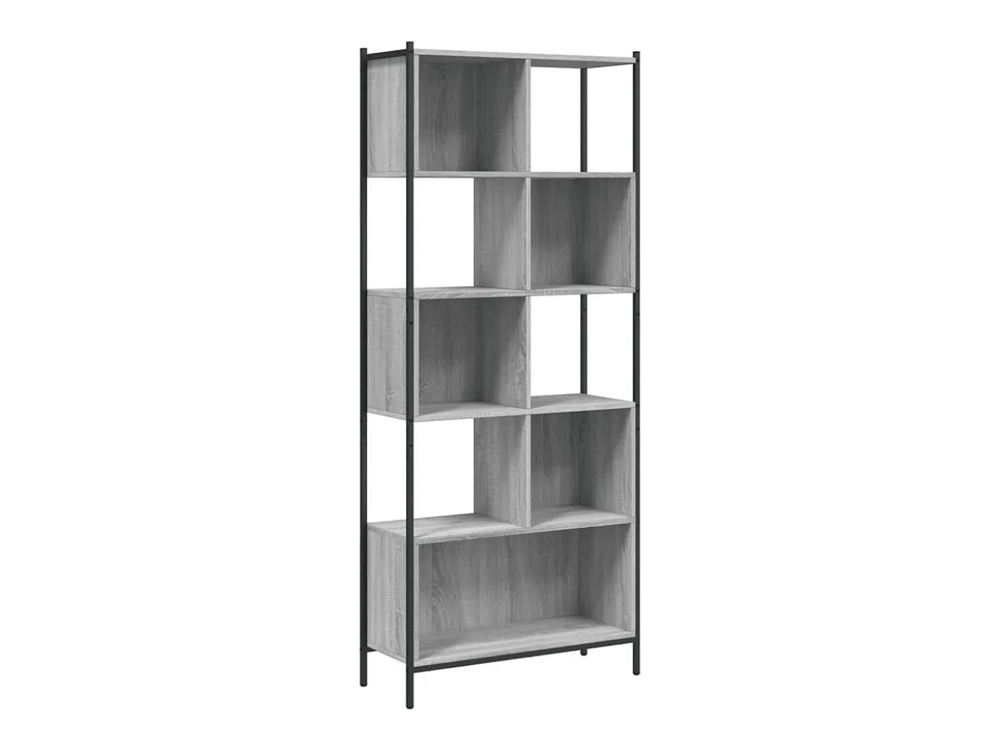 Estantería madera de ingeniería gris Sonoma 72x28x172 cm