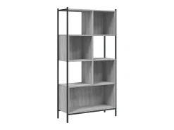 Estantería madera de ingeniería gris Sonoma 72x28x172 cm