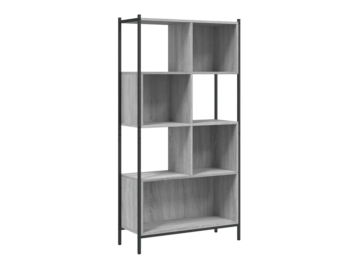 Estantería madera de ingeniería gris Sonoma 72x28x172 cm