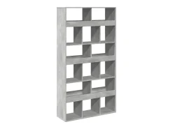 Estantería madera de ingeniería gris hormigón 100x33x187,5 cm