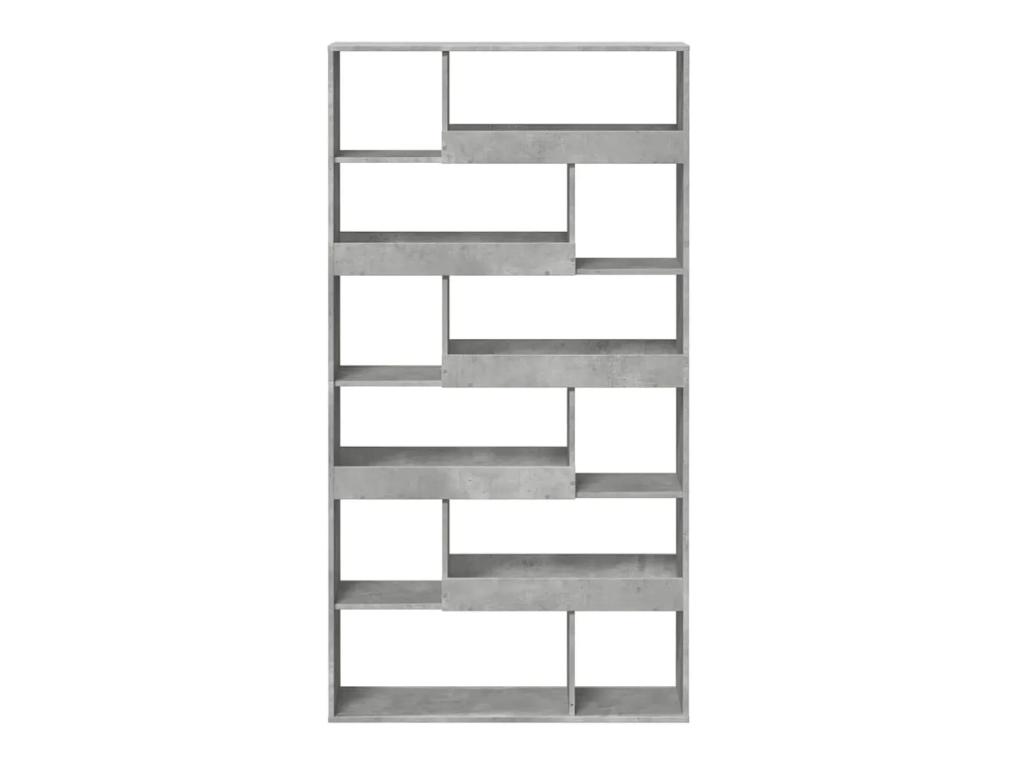 Estantería madera de ingeniería gris hormigón 100x33x187,5 cm