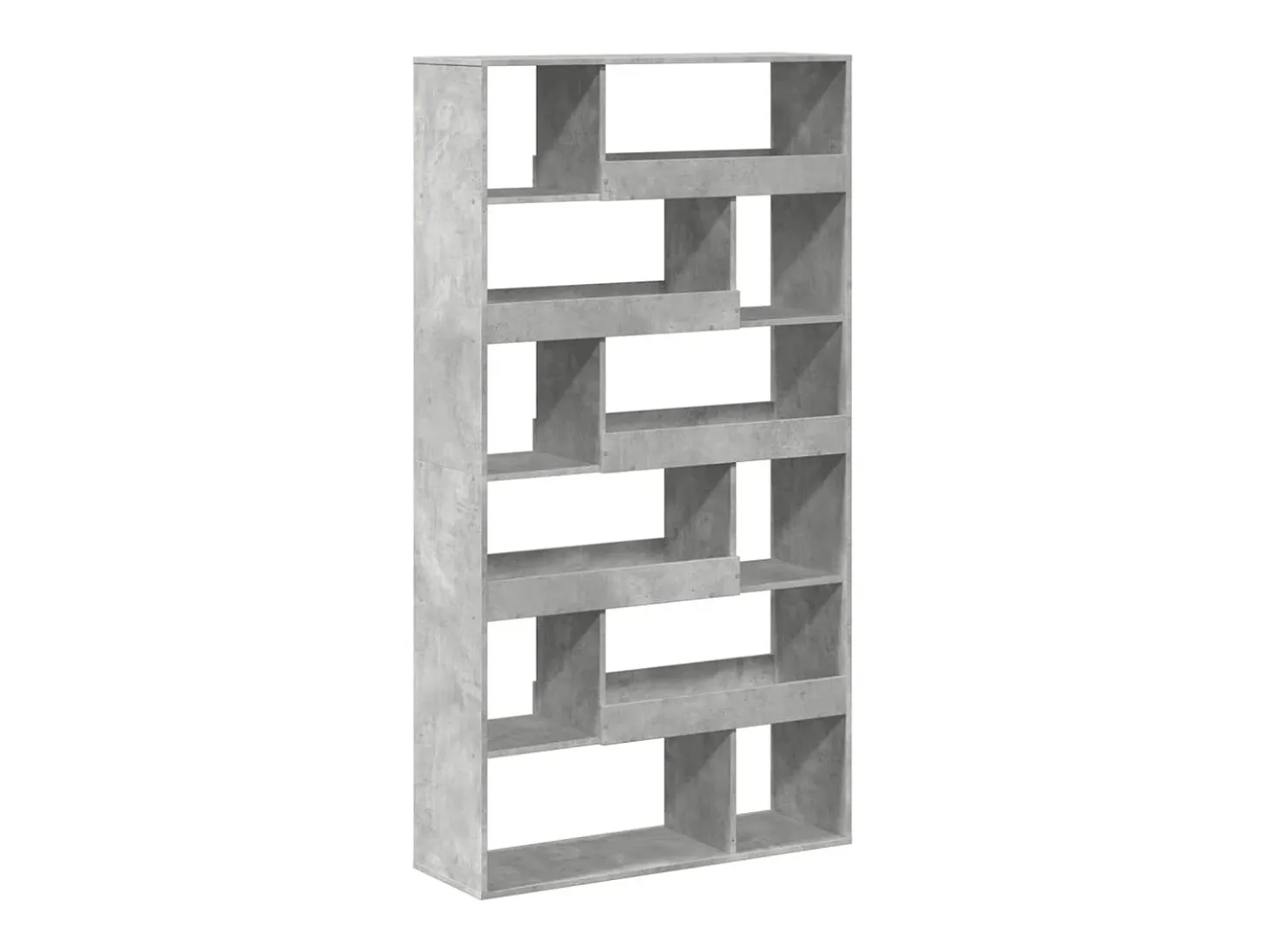 Estantería madera de ingeniería gris hormigón 100x33x187,5 cm