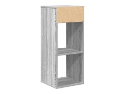 Estantería madera de ingeniería color gris sonoma 34x31x80 cm