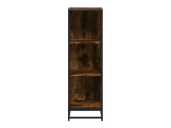 Estantería madera de ingeniería roble ahumado 33,5x33x107,5 cm