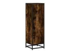 Estantería madera de ingeniería roble ahumado 33,5x33x107,5 cm