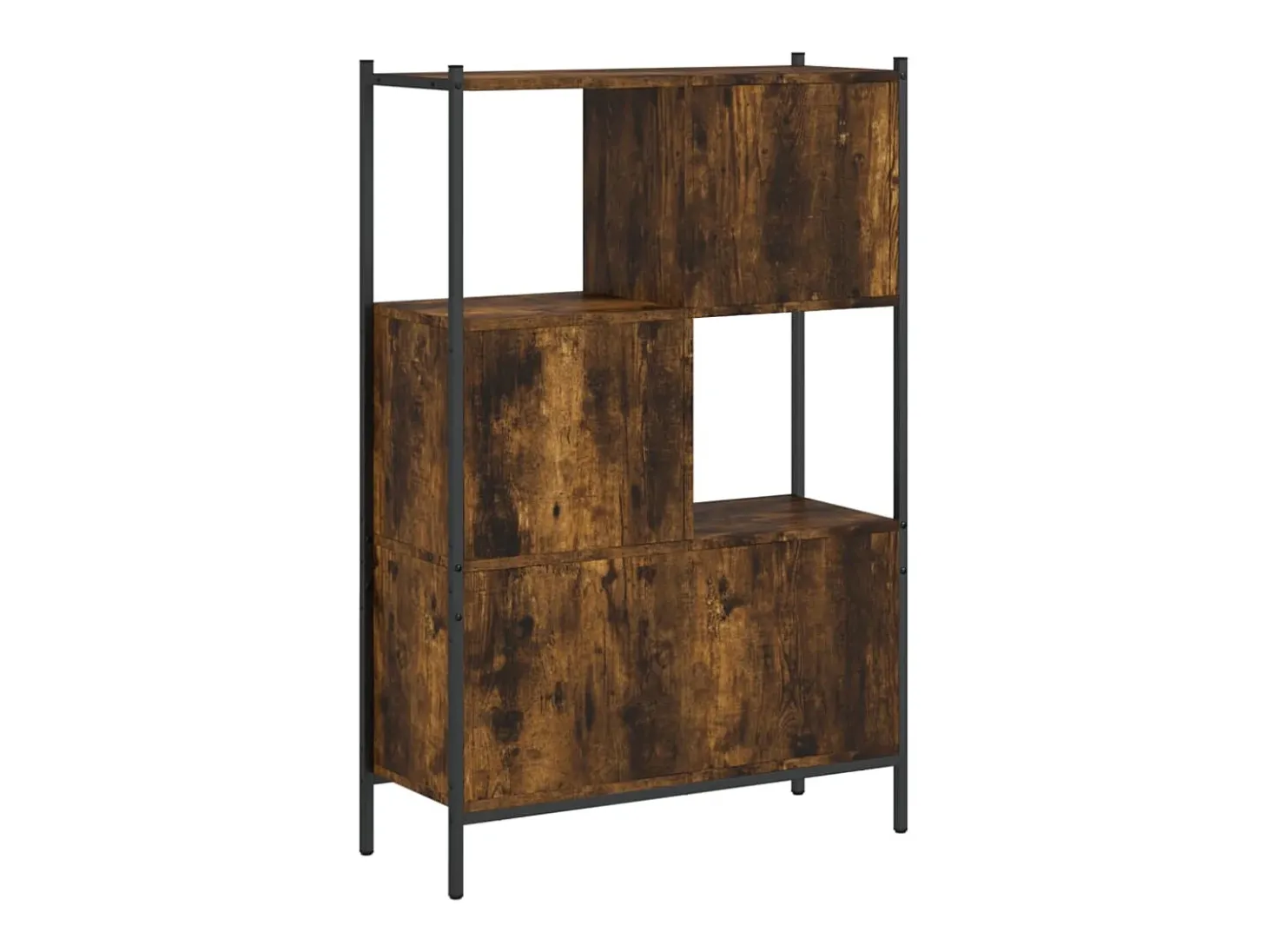 Estantería madera de ingeniería roble ahumado 72x28x109 cm