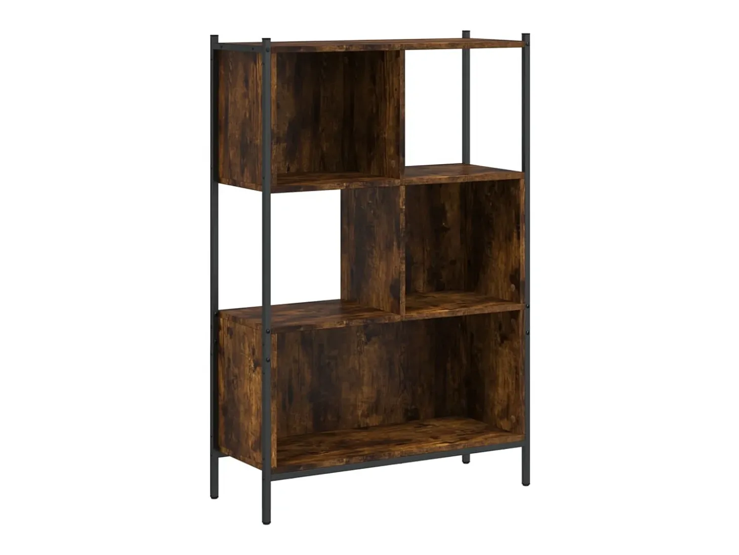 Estantería madera de ingeniería roble ahumado 72x28x109 cm