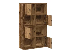 Estantería madera de ingeniería color envejecido 60x24x101,5 cm