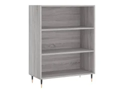 Estantería madera de ingeniería gris Sonoma 69,5x32,5x90 cm