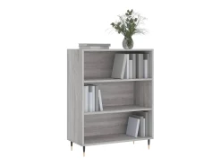Estantería madera de ingeniería gris Sonoma 69,5x32,5x90 cm