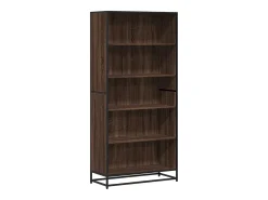 Estantería madera de ingeniería marrón roble 80,5x35x170,5 cm