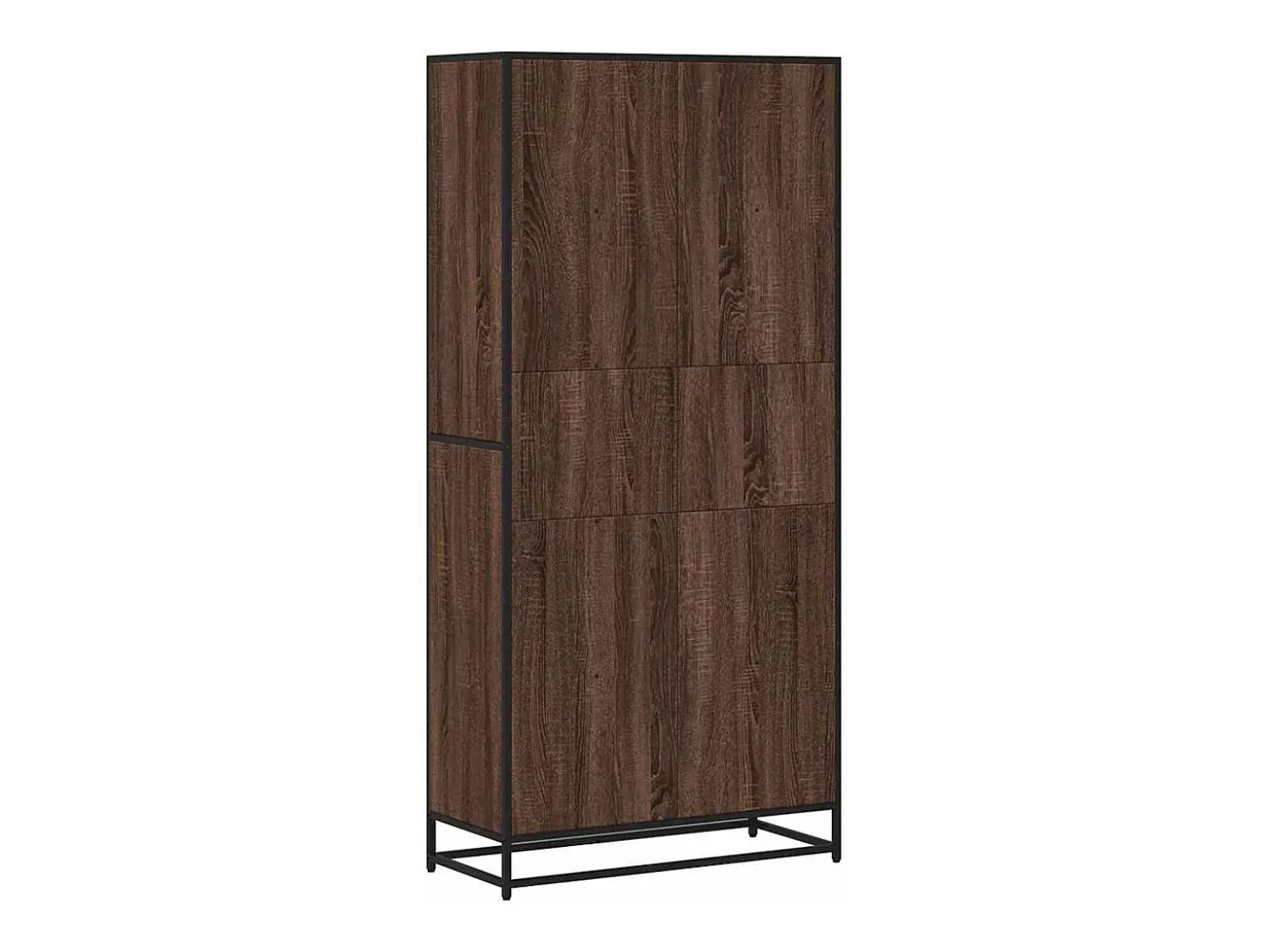 Estantería madera de ingeniería marrón roble 80,5x35x170,5 cm