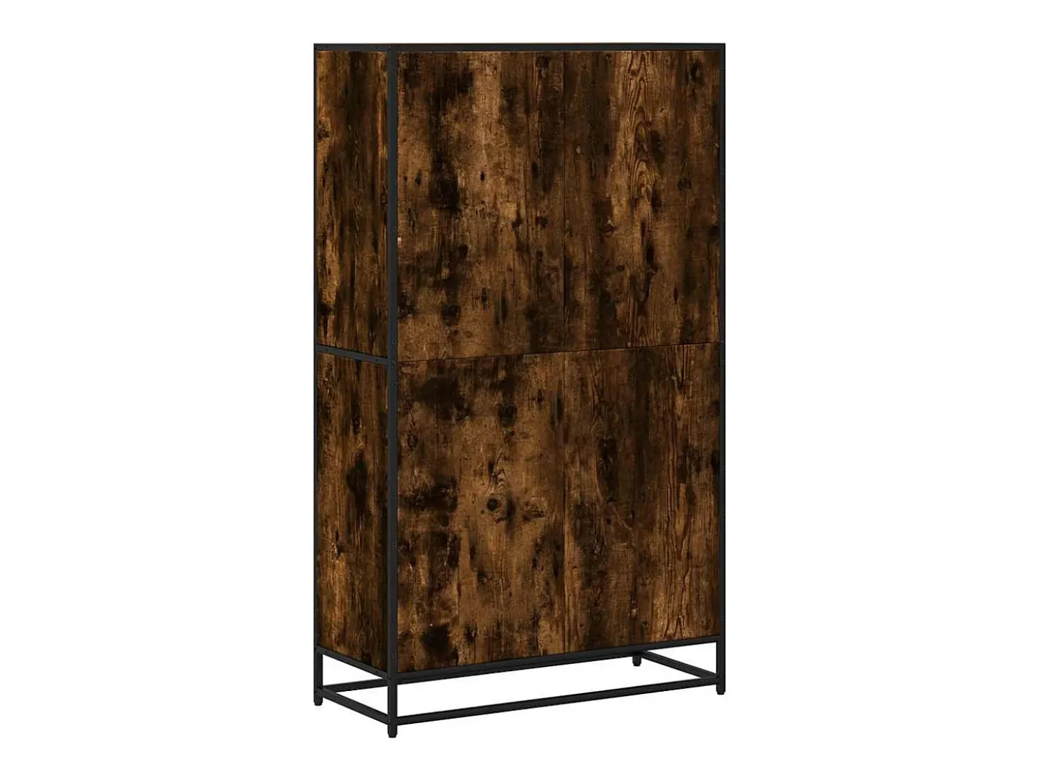 Estantería madera de ingeniería roble ahumado 80,5x35x139 cm