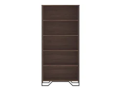 Estantería madera de ingeniería color marrón roble 80x31x169 cm
