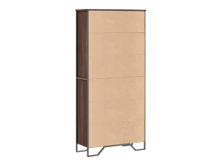 Estantería madera de ingeniería color marrón roble 80x31x169 cm