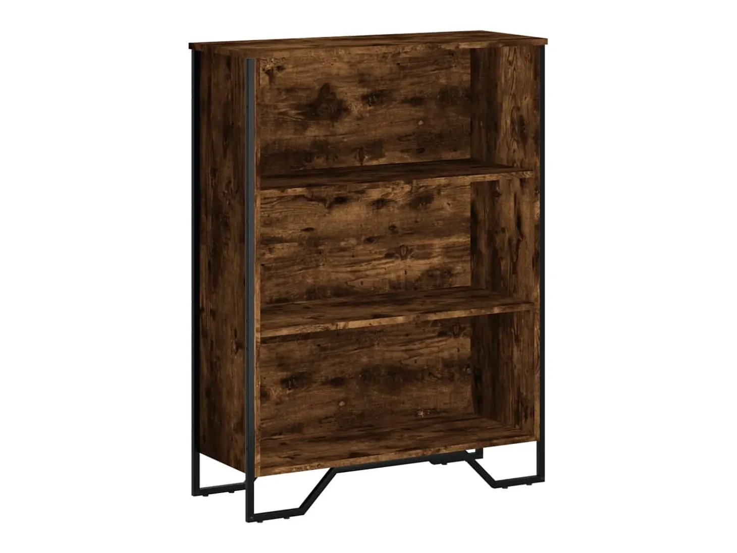 Estantería madera de ingeniería roble ahumado 80x31x106 cm