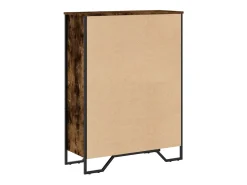 Estantería madera de ingeniería roble ahumado 80x31x106 cm