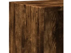 Estantería madera de ingeniería roble ahumado 60x24x76 cm