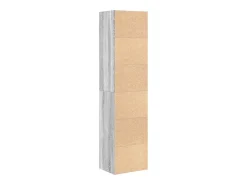 Estantería madera de ingeniería gris sonoma 31x24x127 cm
