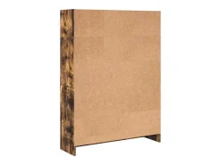 Estantería madera de ingeniería roble ahumado 80x24x109 cm