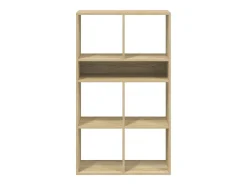 Estantería madera de ingeniería color roble sonoma 66x31x112 cm