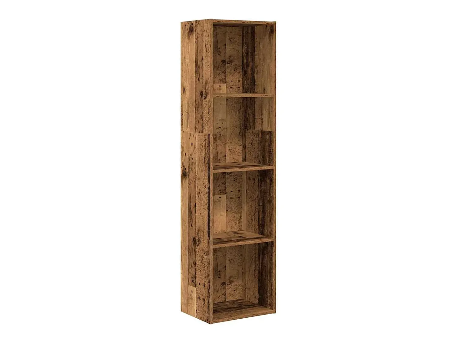 Estantería madera de ingeniería color envejecido 40x30x152 cm
