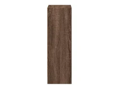 Estantería madera de ingeniería marrón roble 40x24x76 cm