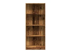 Estantería madera de ingeniería color envejecido 60x24x143 cm