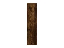 Estantería madera de ingeniería roble ahumado 60x24x101,5 cm