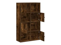Estantería madera de ingeniería roble ahumado 60x24x101,5 cm