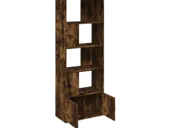 Estantería madera de ingeniería roble ahumado 70x36x189 cm