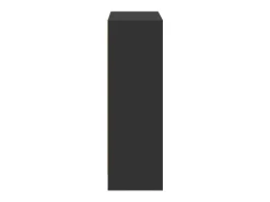 Estantería madera de ingeniería negro 60x24x76 cm