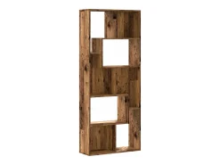 Estantería madera de ingeniería color envejecido 67x24x161 cm